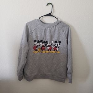 SOLD SUPER COMFY Mickey Mouse Grey Sweatshirt